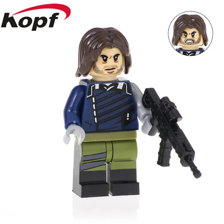 

20Pcs Super Heroes XH 947 Avenger 3 Building Blocks Learning Vision Bucky Bricks Figures Action Model For Children Toys