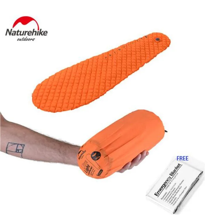 

Naturehike Utralight Camping Mat TPU Hand Press Inflatable Mattress Single Outdoor Tent Bed Camp Pad Camping Mat 3 Colors