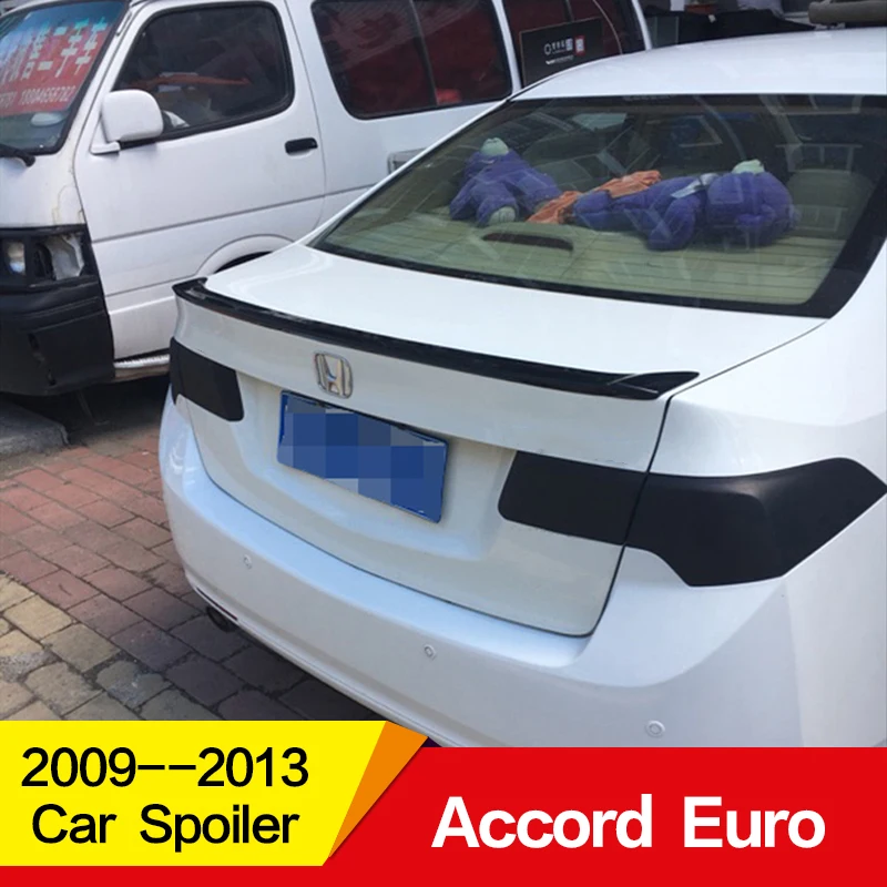 Используется для Honda accord евро mk8 спойлер 2009-2013 года настоящий углерод волокно ABS материал заднего крыла автомобиля аксессуары автомобиля рефитт