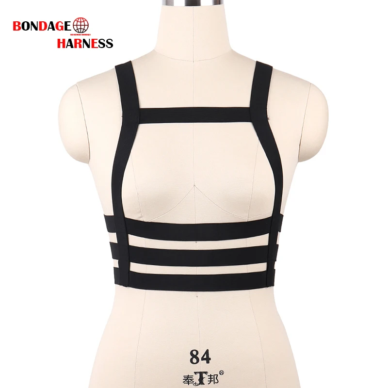 

2018 Fashion Sexy body harness lingerie for Strap Feminine Gothic Bust Bras Bras Revel Sexy