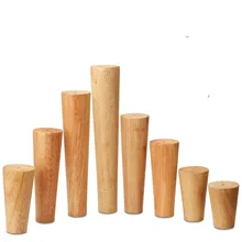 4pcs/lot Solid Wood Furniture Legs Nordic Style TV Cabinet Sofa Table Chair Support Feet Leg Oak Wooden Furniture Accessories
