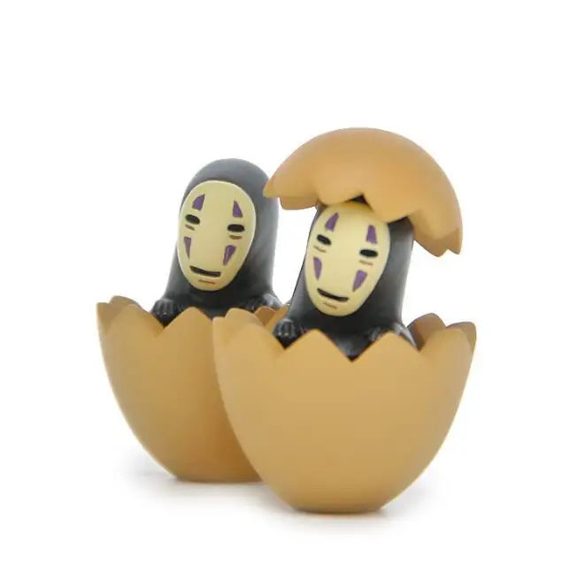 

1Pcs/set Cute Egg shell no face man Spirited away doll version Miniature Model Figure Decoration Ornaments