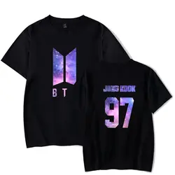 Frdun Tommy BTS новая звездное небо Kpop с коротким рукавом футболка новый дизайн топы женские/мужские футболки K-pop camiseta feminina