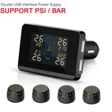 Wireless Tire Pressure Alarm System Real time Monitoring System font b TPMS b font With 4