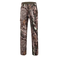 Военная тактика камуфляж джунгли водонепроницаемый ветрозащитный Акула кожа мягкая оболочка триады флис теплый ветрозащитный заряд мужские брюки