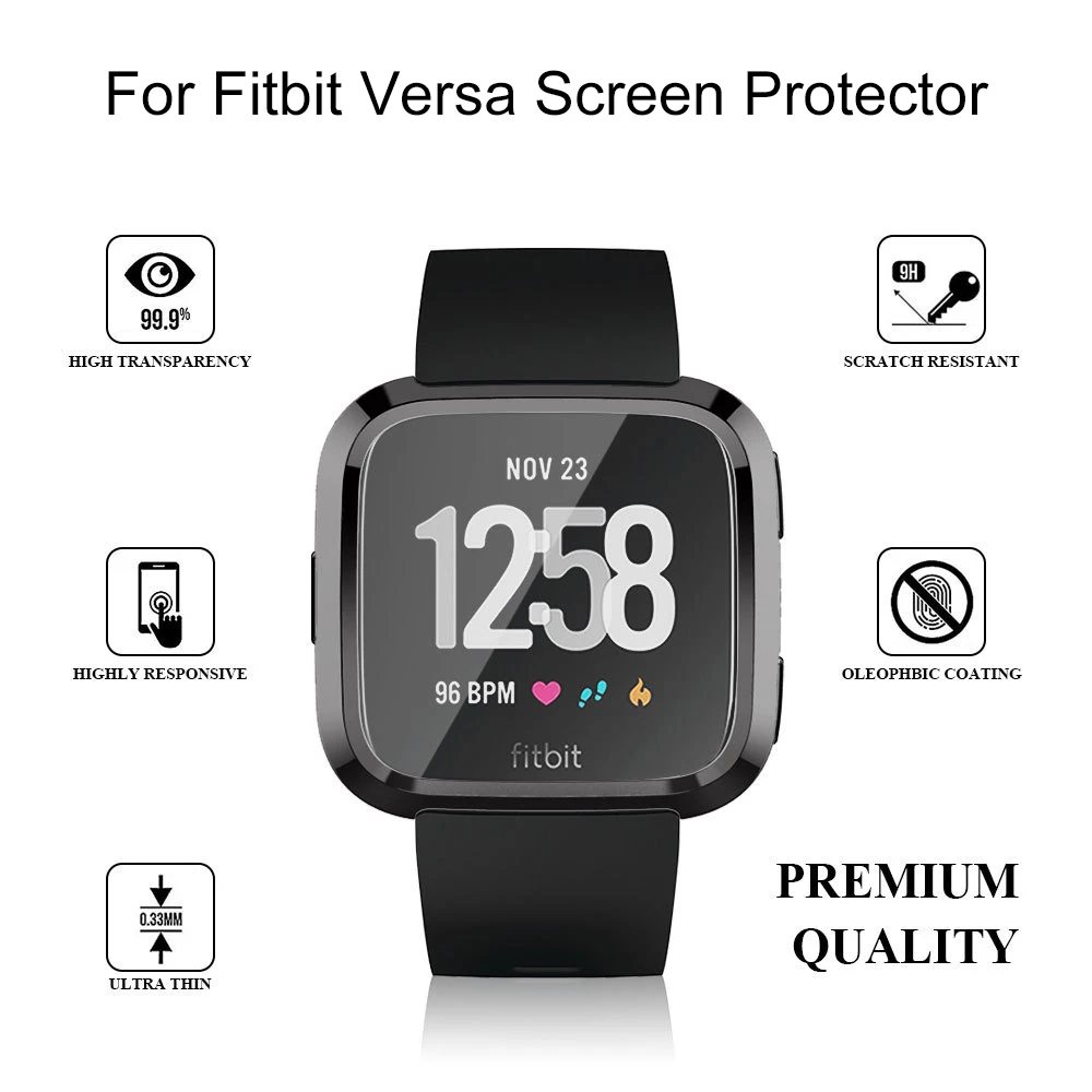 Caseflex Fitbit Versa Screen Protector Case Full 360