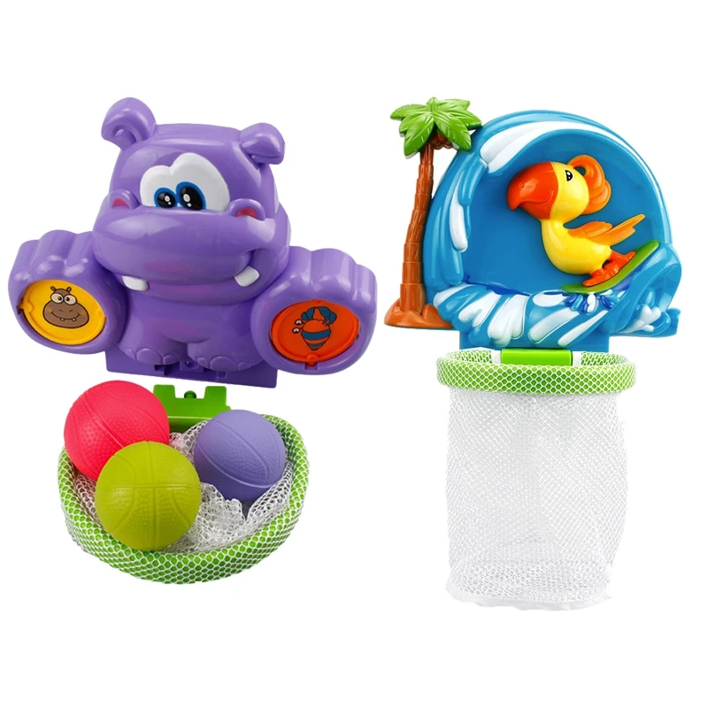 Брызги Баскетбол обруч для ванной игра дети и детская игрушка для ванной набор фиолетовый