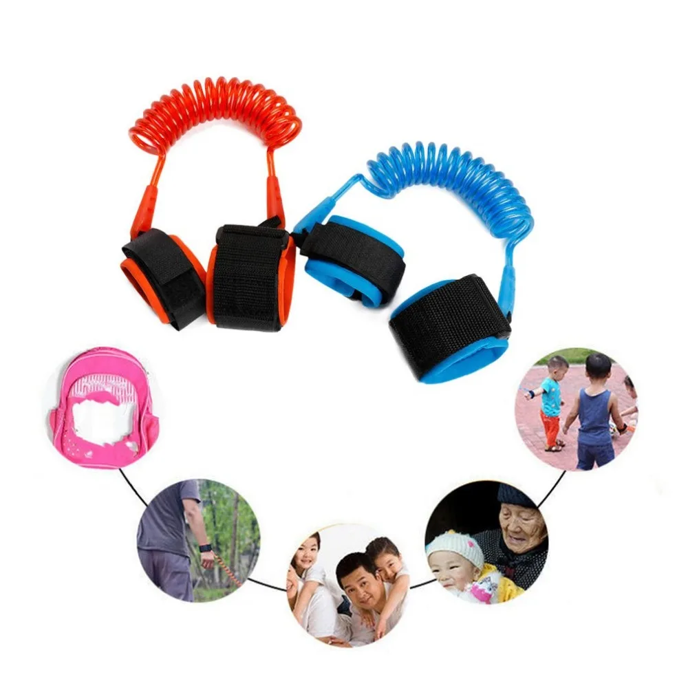 

Adjustable 2m Harness Leash Strap Kids Safety Anti-lost Wrist Link Band Children Bracelet Wristband Baby Toddler Hand Belt