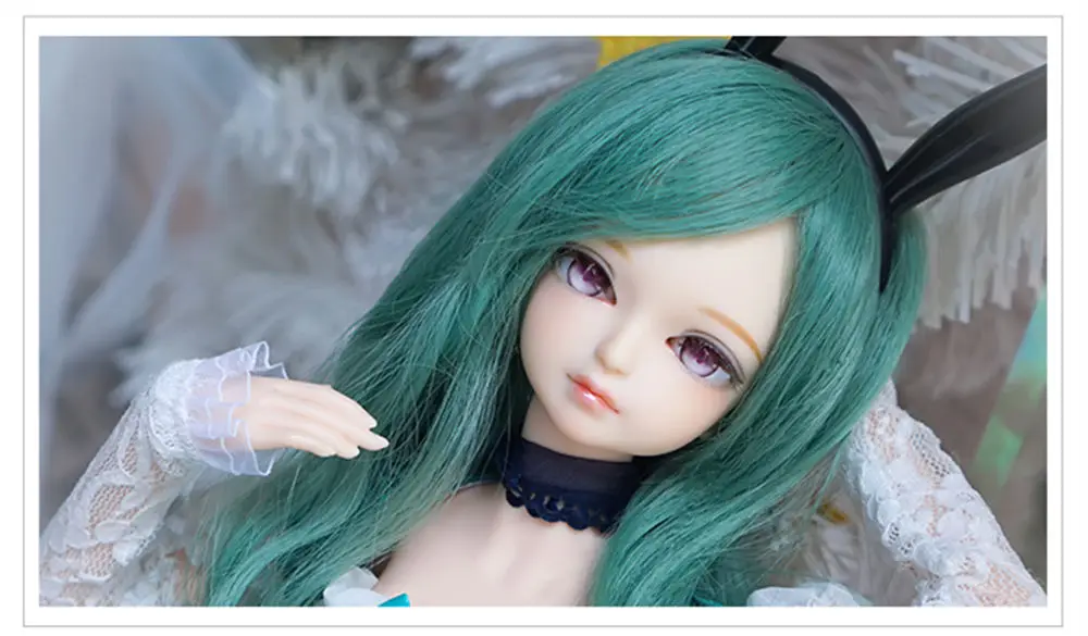 1/4 BJD Blyth кукольные № 14 пыльно-зеленые волосы механическое соединение тела с косметикой, включая кожу головы, глаза, одежда девочек ледяное