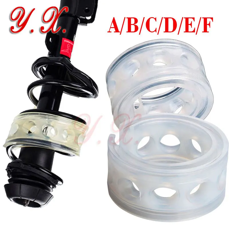 

2pcs Car Shock Absorber Spring Bumper Power Auto-buffers A/B/C/D/E/F Type Springs Bumpers Urethane For Car Buffer Accessories