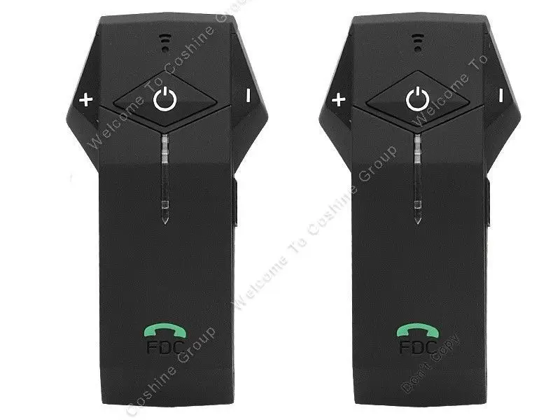 

Free Shipping!! 2pcs/pair FDC Motorcycle Motorbike Helmet Bluetooth Intercom Headset Support NFC Tech