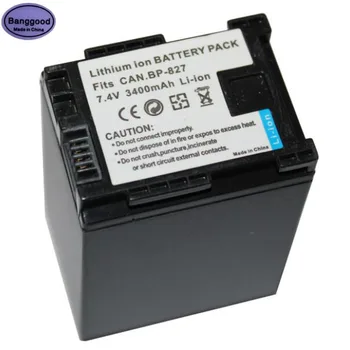 

7.4V 3400mAh BP-827 BP827 Camera Battery Pack For CANON HG31 XA10 HF20 HF10 HF100 HF100E HG20 HG21 HF11 HFS100 VIXIA HF11