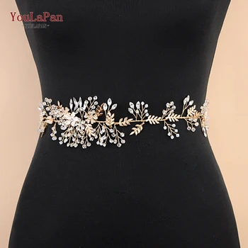 

YouLaPan SH235 Fast shipping wedding flower belt Bridal's belt Rhinestone belt wedding dress belt wedding belt Accessories