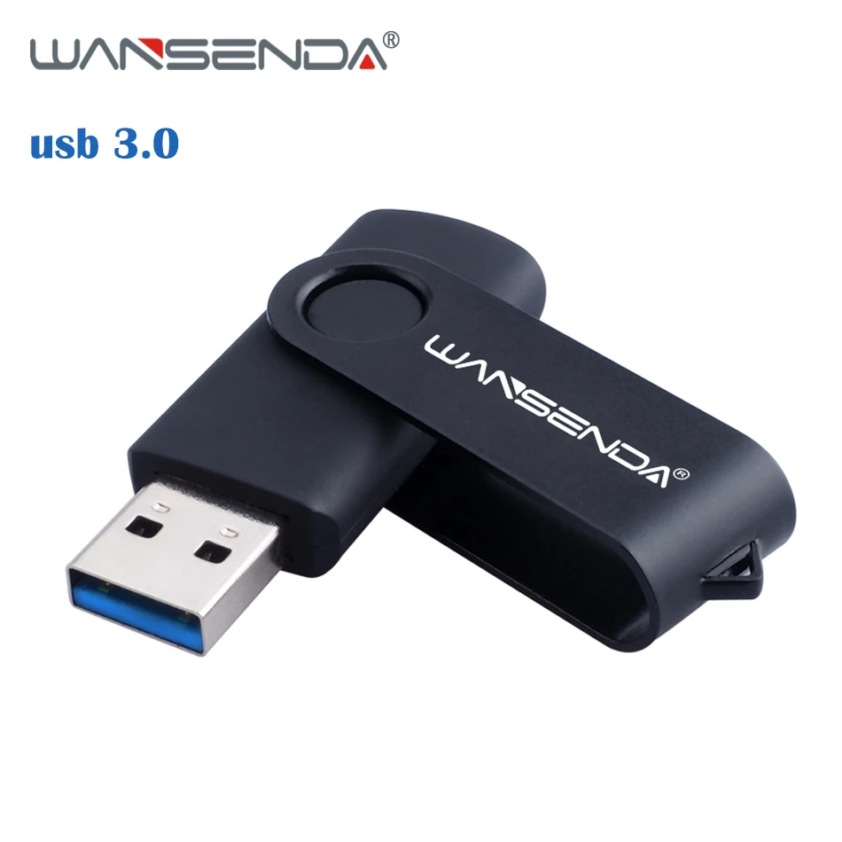 WANSENDA, вращающийся USB флеш-накопитель, 4 ГБ, 8 ГБ, 16 ГБ, 32 ГБ, 64 ГБ, 128 ГБ, 256 ГБ, высокоскоростной Usb накопитель, 3. 0, флеш-накопитель, флешка