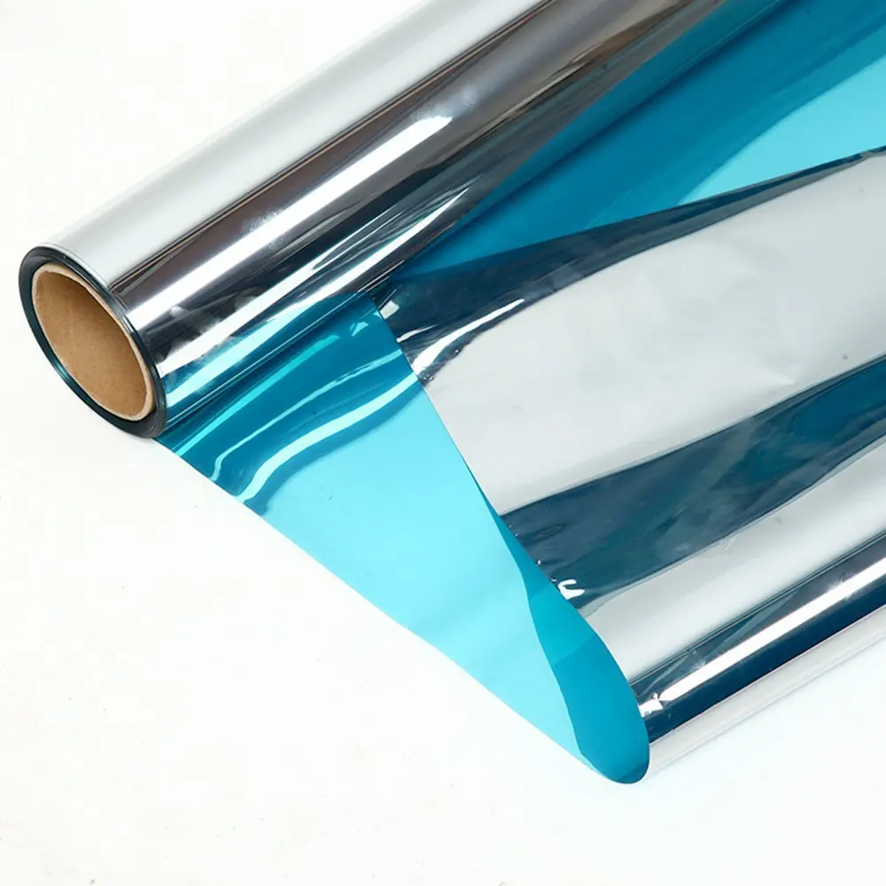 VLT 15% односторонний синий Солнечный оконный Оттенок пленка для домашнего строительства стеклянные покрытия ize 1,52X30 м рулон(5x100ft
