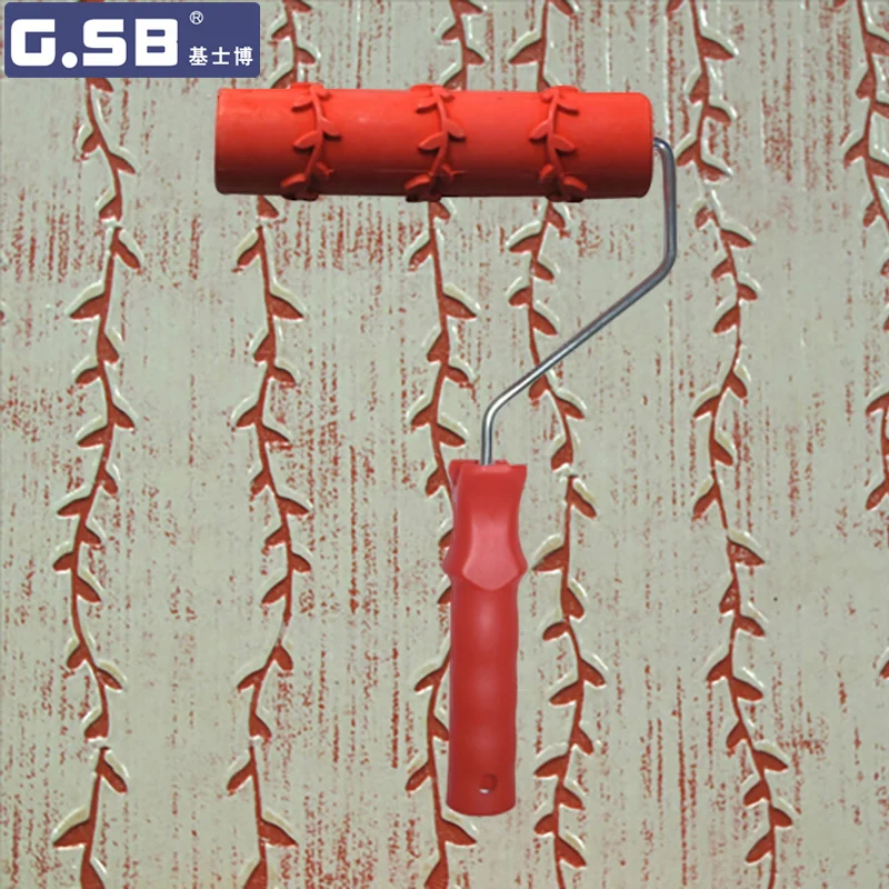 

7" inch Roller Wallpaper Roller GSB Tool Sets Paint tool Paint Rollers 3d rubber model Reliefs paint roller NO.088 Paint tool