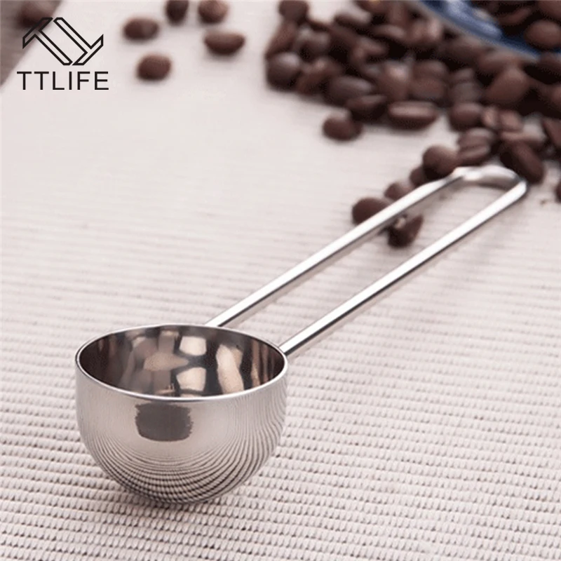 

VOGVIGO 1 Pc Stainless Steel Handle Coffee Tea Measuring Scoop Coffee Spoon Ice Cream Spoon Kitchen Cooking Tool