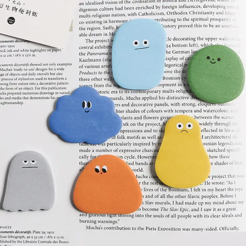 

30pcs/1set Memo Pad Message Note Sticky Notes Series Smile Heart Flower Stationery Papeleria Office School Supplies