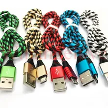 Micro usb кабель с нейлоновой оплеткой ткани сплава 1 m 3ft micro 5pin usb кабель для зарядки и синхронизации данных кабель наборы аксессуаров для телефонов для samsung s6 s7