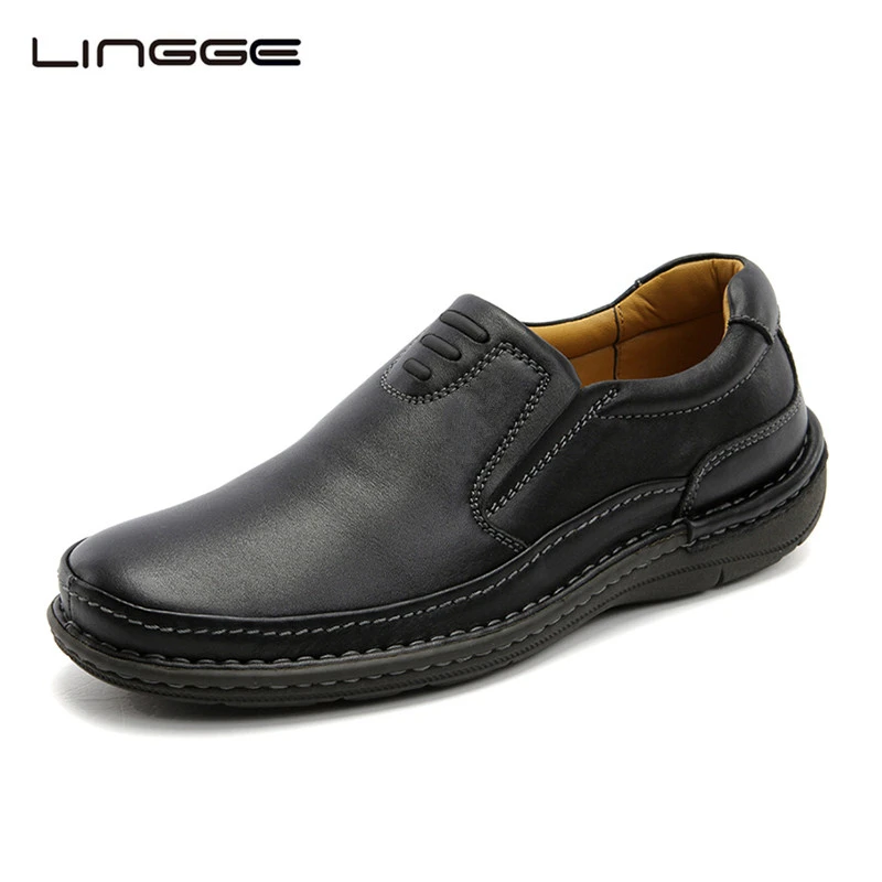leather business casual shoes