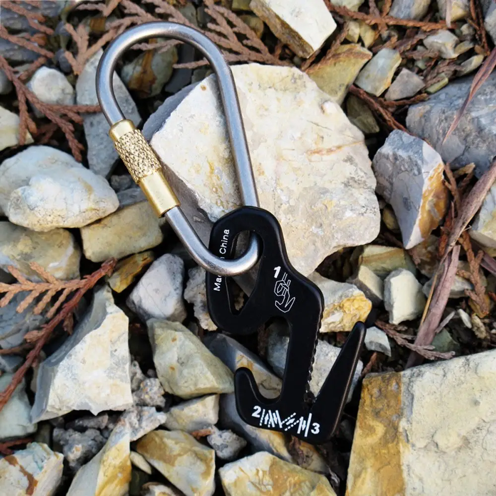 Buy 1PC Outdoor camping hiking titanium alloy lock