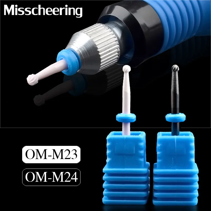 1Pcs Pro Round Ball Ceramic Nail Drill Milling Cutter Bits For Electric