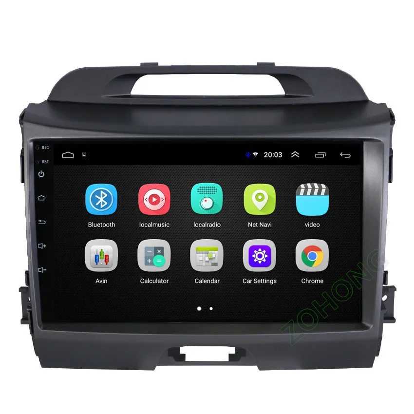Cheap 2.5D 9 " Android8.1 Car multimedia DVD Player for KIA Sportage R 2011 2012 2013 2013 2014 2015 car radio gps navigation BT wifi 4
