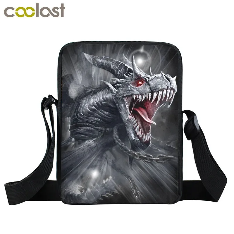 

Dark Gothic Monster Young Women Men Mini Messenger Bag Boys Girls Daily Crossbody Bag School Bags Kids Bookbag Best Gift Bags