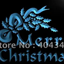 LK038-Веселая Рождественская елка Декор светодиодный неоновый свет знак