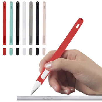 

Silicone Case Cradle Stand With Cap Keeper Holder For iPad Pro Apple Pencil 2 Protective Skin For iPad Pencil Tip Cover Holder