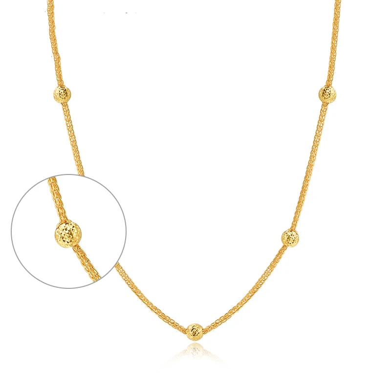 HMSS 24K ожерелье из чистого золота настоящий AU 999 твердая Золотая цепь Красивая высококлассная Модная классика вечерние ювелирные изделия Новинка