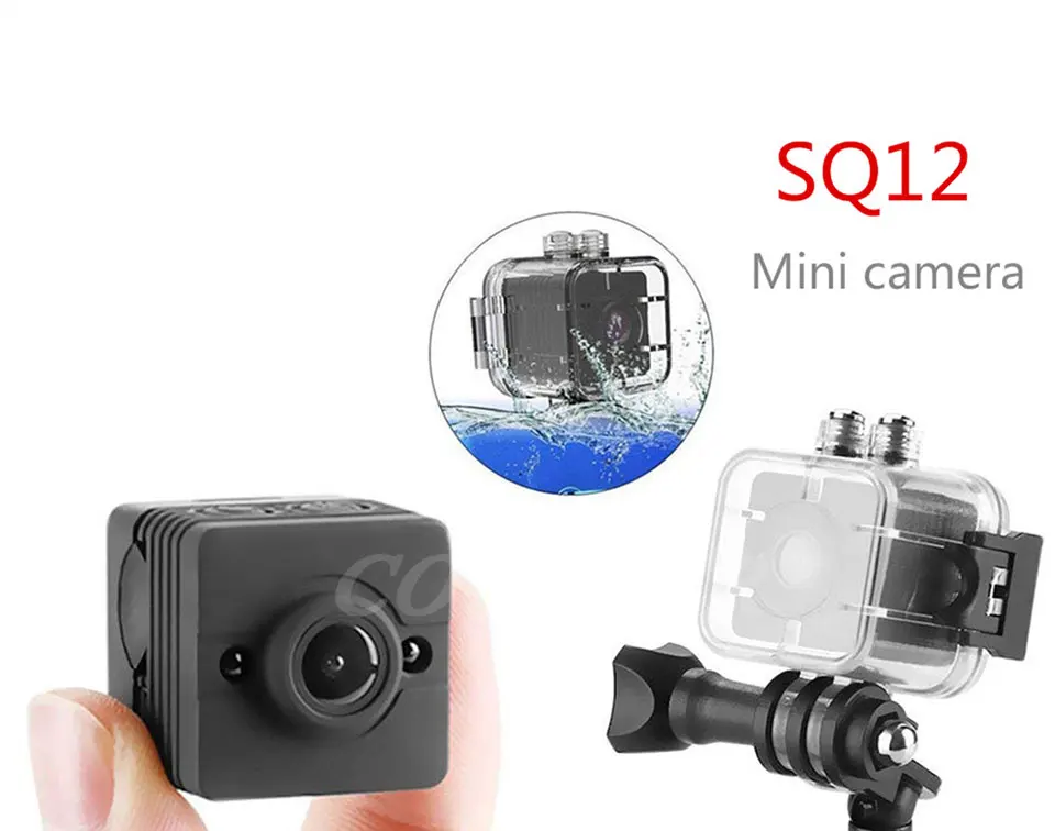 COOLJIER мини камера SQ12 датчик ночного видения Видеокамера движения DVR HD 1080P микро камера DV Спорт Видео маленькая мини камера SQ 12