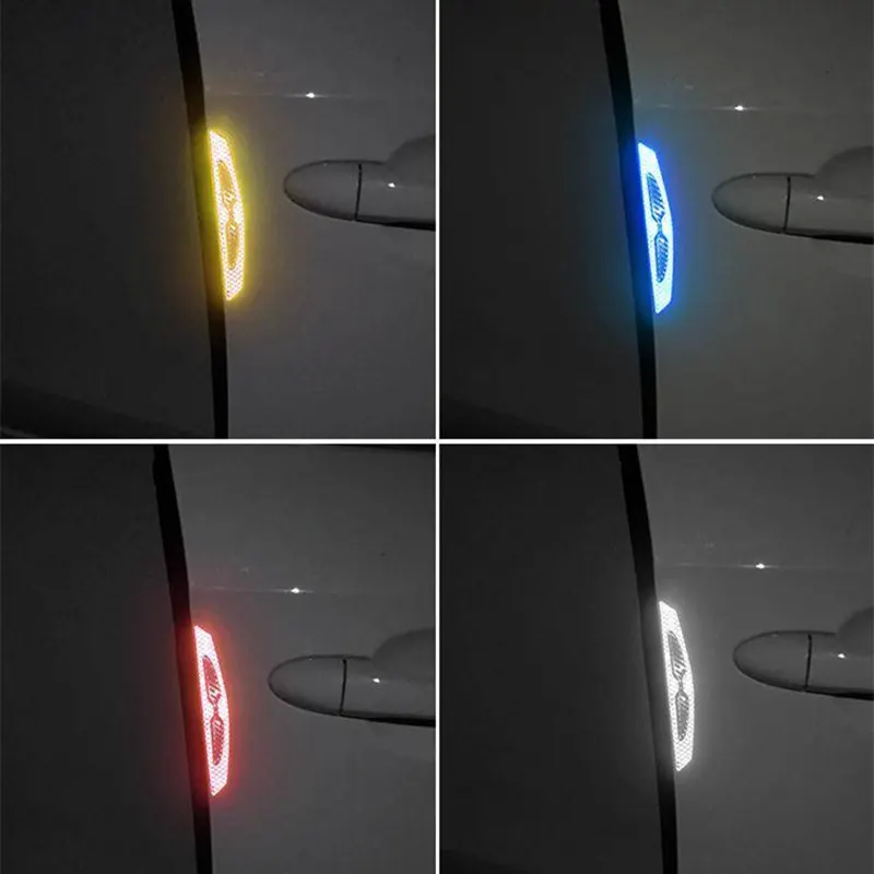 

2X Car reflective sticker door frame protection for Ferrari bmw audi ford toyota kia honda mazda hyundai peugeot mitsubishi