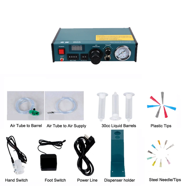 1-78 PSI автоматический диспенсер для клея 220V 983A PCB паяльная паста силикагель жидкий клей контроллер жидкая капельница