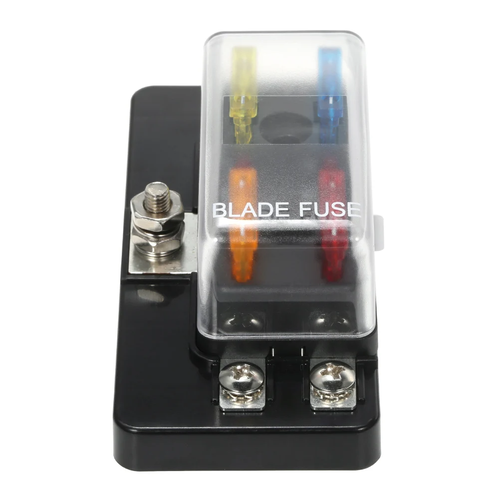 Aliexpress.com : Buy 12V 24V 4 Way Blade Fuse Box with LED ... splicing auto mobile fuse box 