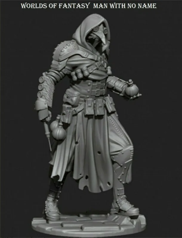 

75mm Scale Resin Figure Model Kit Fantasy Hero Static Modeling Assembling DIY Toys Hobby Tools Creative Gift 2977kk