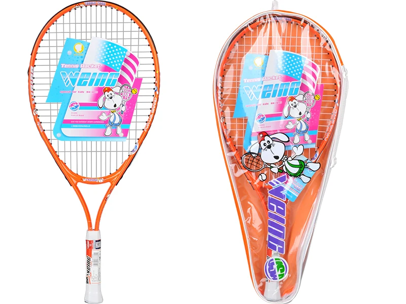 

1pcs Orange Green Color Training Kids Tennis Racquet with Hang Bag WD-880