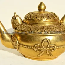 Китайский медный винтажный фэншуй горшок на удачу золотые украшения для дома на удачу копилка предметы мебели