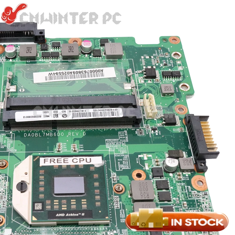 NOKOTION для ноутбука Toshiba Satellite L655D L650D материнская плата FS1 DDR3 A000079130 A000076380 DA0BL7MB6D0 основная плата