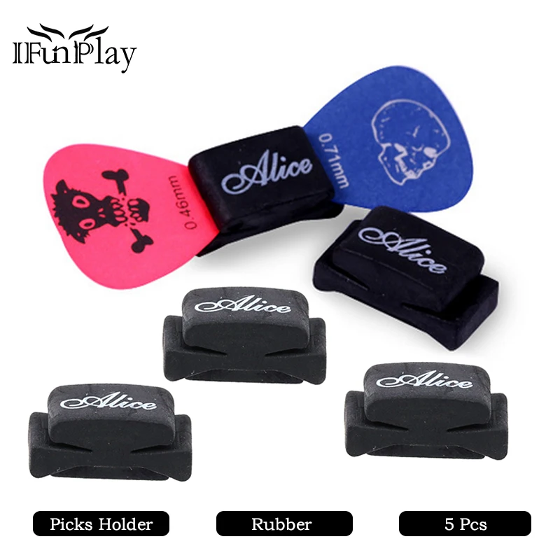 Alice Rubber Guitar Pick Holder Guitar Picks Case Fix on Headstock for