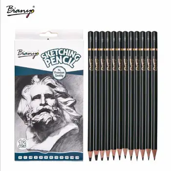 

12pcs/Set High Quality Sketch Drawing Art Pencil 2H H HB B 2B 3B 4B 5B 6B 8B 10B 12B School Office Stationery