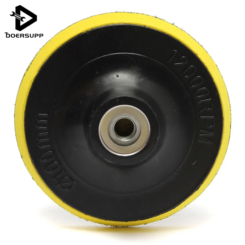 New Arrival 1PC 4 Inch 100mm Polisher Bonnet Backing Pad Angle Grinder Wheel Sand Paper Discs Wholesale Price angle-grinder-polisher