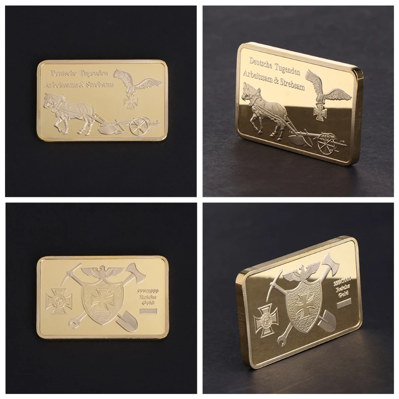 Памятная монета карета автомобиль Золотой квадрат художественные подарки для коллекции сувенир