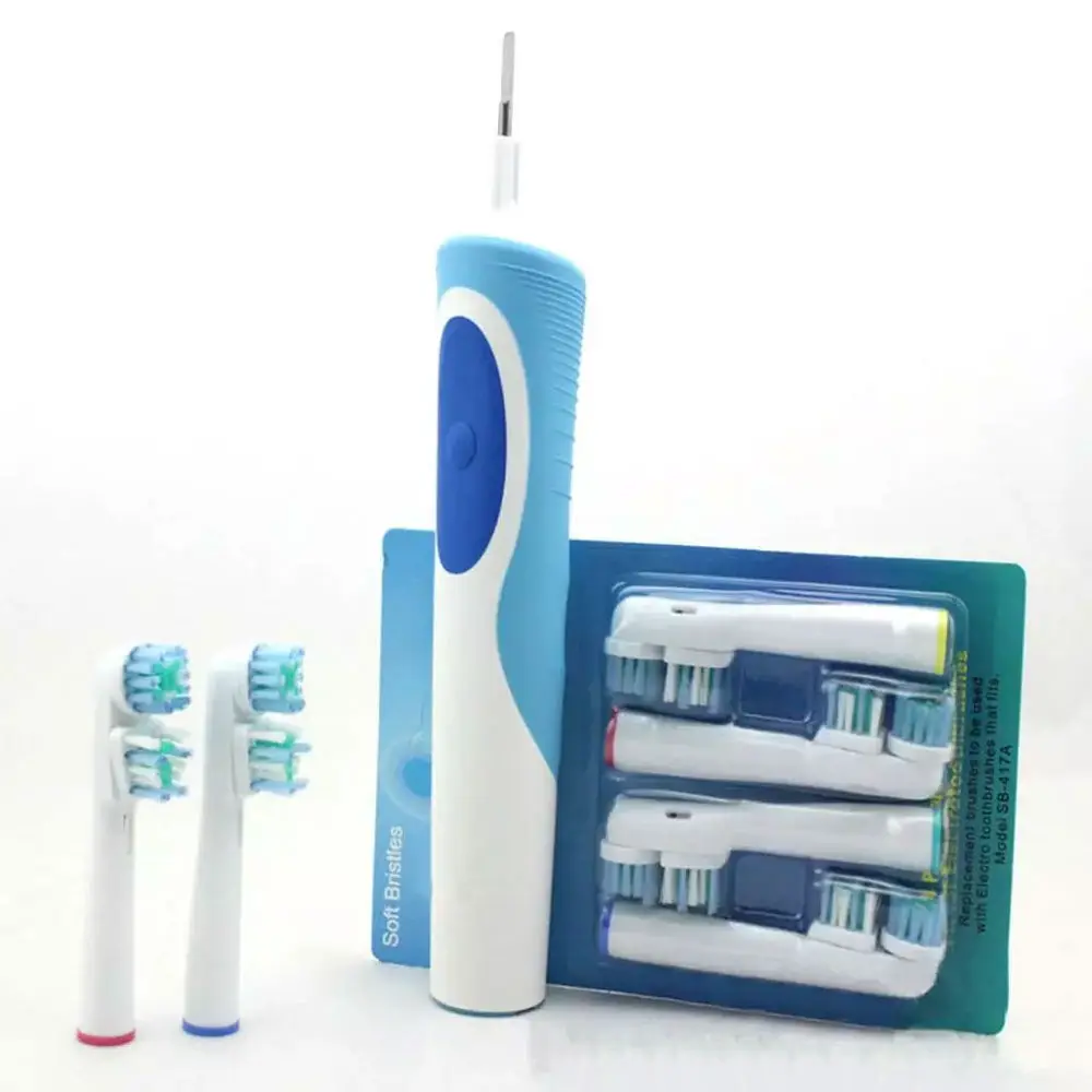 16pcs Replacement Electric Soft Toothbrush Dual Brush Heads For Oral B