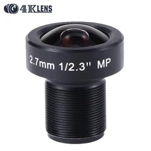 4K LENS 2.7MM Lens IR 1/2.3 Inch 12MP M12*P0.5 Flat Gopro Lens Super Wide Angle for Sports Camera and Drone Modification 2016