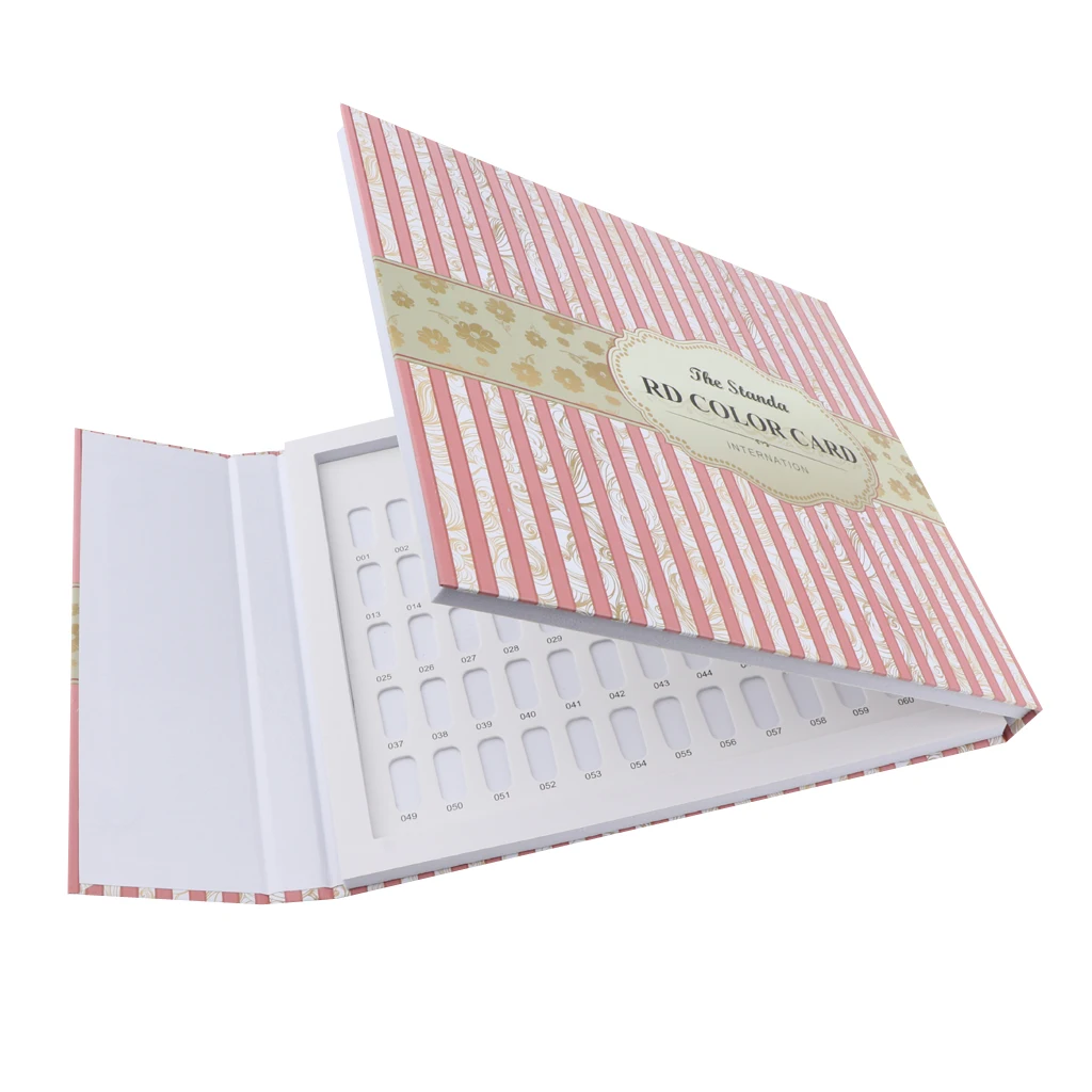 Nail Art Display Stand, 120 Colors Nail Gel Colors Cards Nail Polish Show Book Nail Art Showing Shelf