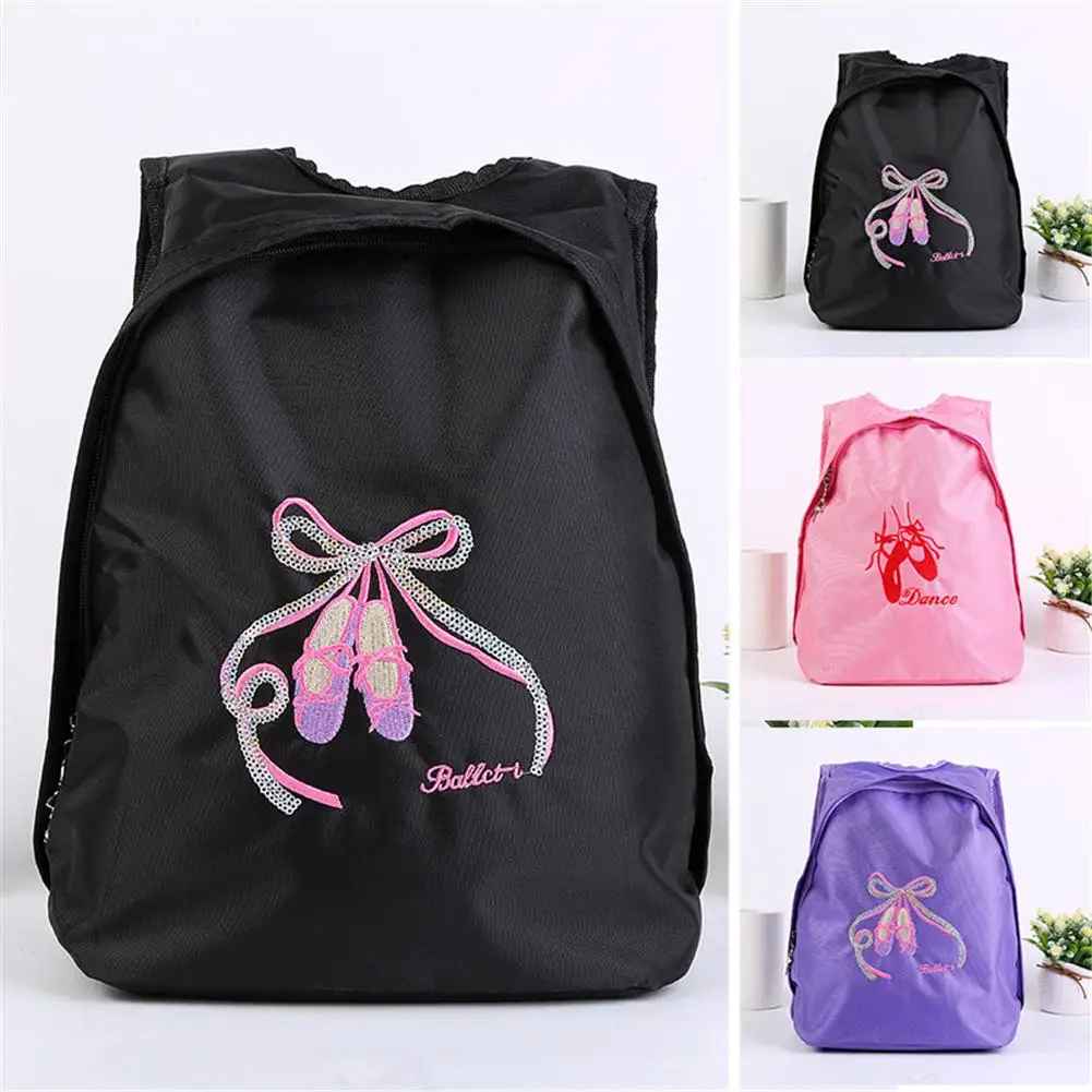 

Children's Cartoon Dance Bag Fashionable Embroidery Ballet Shoes Pattern Backpack