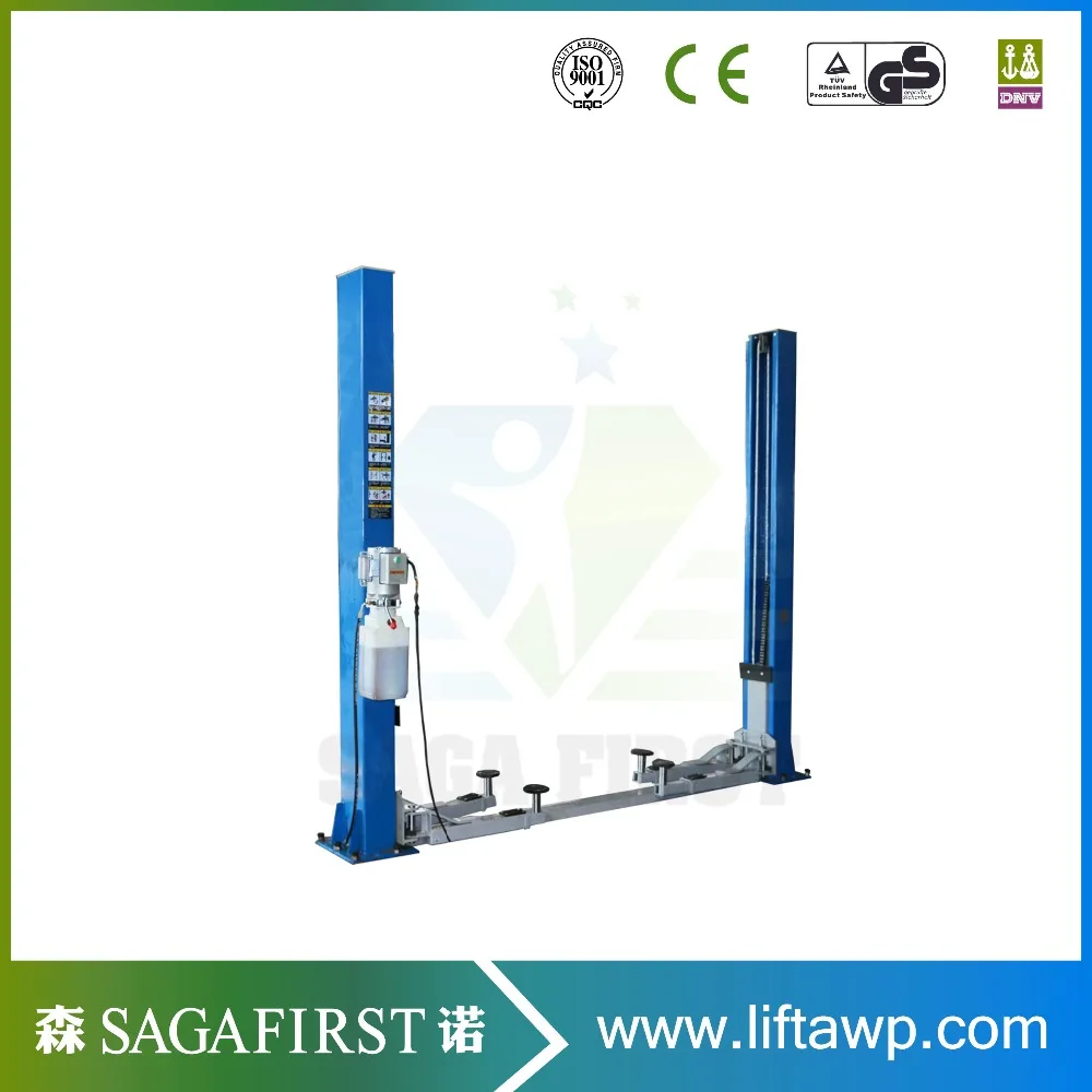 

4T Two Column Up support Overhead car lift for auto