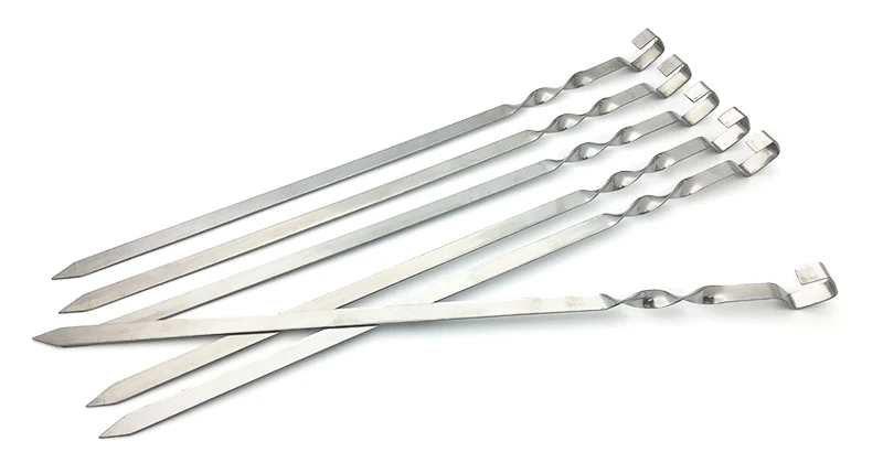 Stainless steel BBQ skewers - 