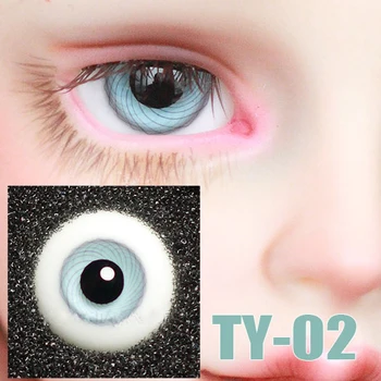 

BJD doll eyes light blue black eyes for 1/3 1/4 BJD SD DD Uncle doll 16mm Glass eyeballs doll accessories TY-02